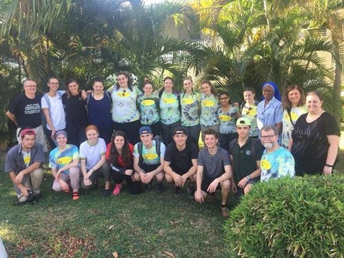 Group photo of the 2018 Holy Cross Jamaica Mission Team