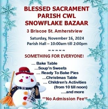Blessed Sacrament Parish CWL Snowflake Bazaar