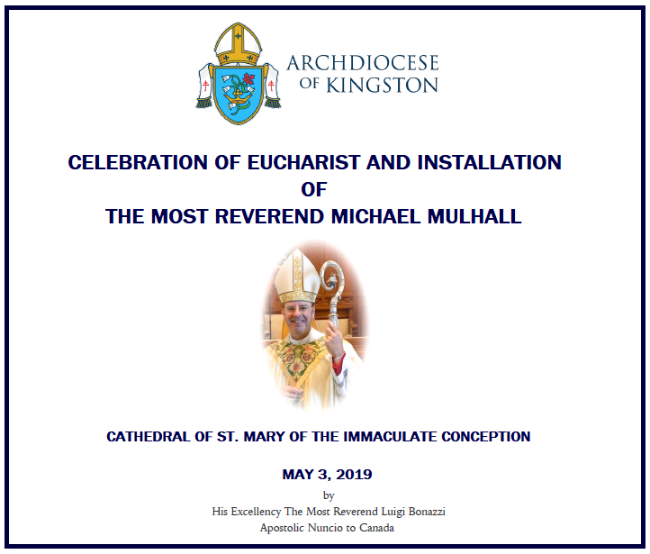 Installation of Most Rev. Michael Mulhall- May 3, 2019 (Paul Hibbard) photo album